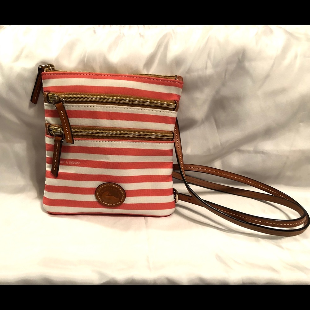 Dooney and Bourke nylon striped Cross Body bag